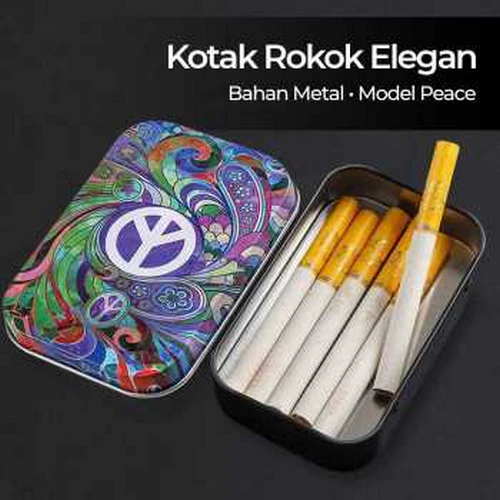 kotak rokok kaleng trendy premium