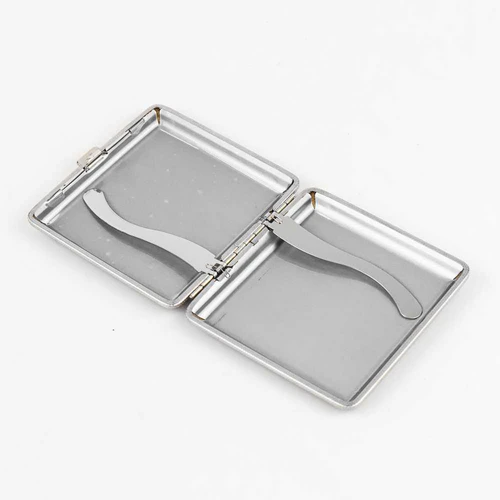 kotak bungkus rokok elegan leather cigarette case 20 slot