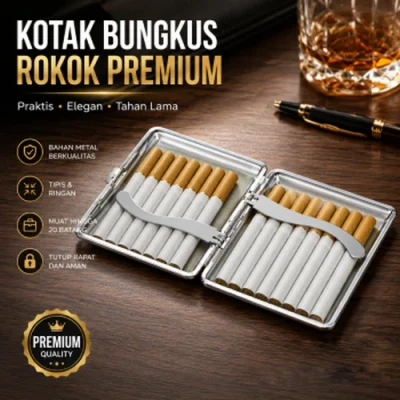 kotak rokok coklat premium