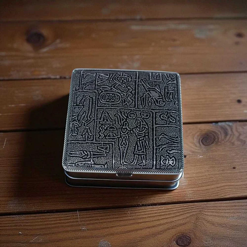 kotak rokok egypt elegan leather cigarette box case 20 slot